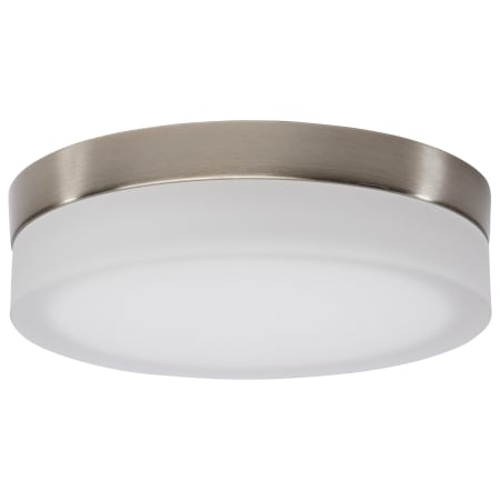 Nuvo Lighting Pi 9" Wide 1 Light LED Flush Mount Drum Ceiling Fixture Brushed Nickel