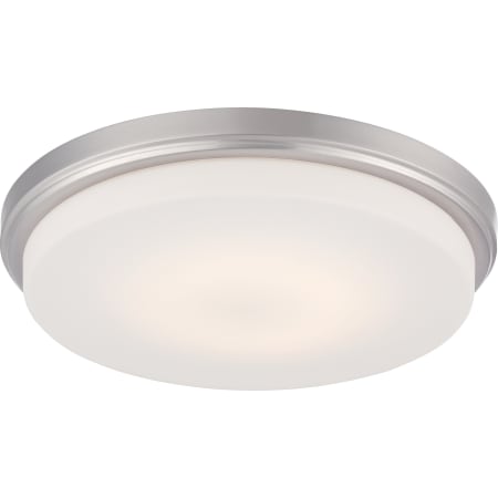 Nuvo Lighting Dale Single Light 13" Wide Integrated LED Flush Mount Bowl Ceiling Fixture Brushed Nickel