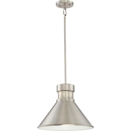 Brushed Nickel / White Accent