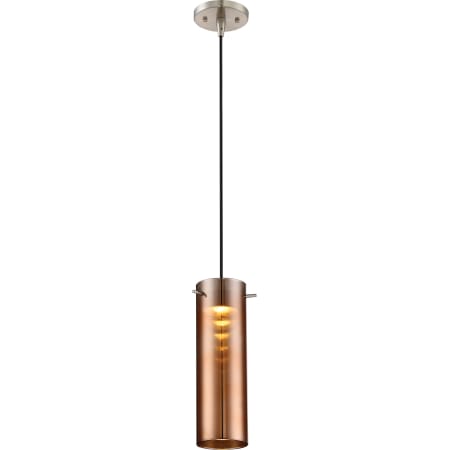 Nuvo Lighting Single Light 3" Wide Integrated LED Mini Pendant Brushed Nickel