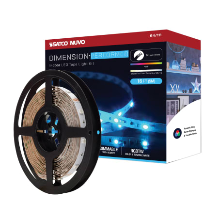 Nuvo Lighting Dimension Performer 16' Long Color Changing RGB Tape Light White