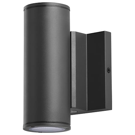 Nuvo Lighting 7" Tall LED Cylinder Outdoor Wall Sconce Black