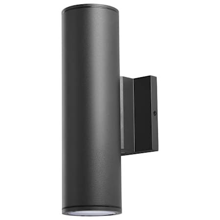 Nuvo Lighting 12" Tall 2 Light LED Cylinder Outdoor Wall Sconce Black