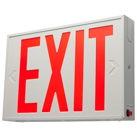 Nuvo Lighting Exit Sign 15" Wide LED Emergency Light Red Lettering