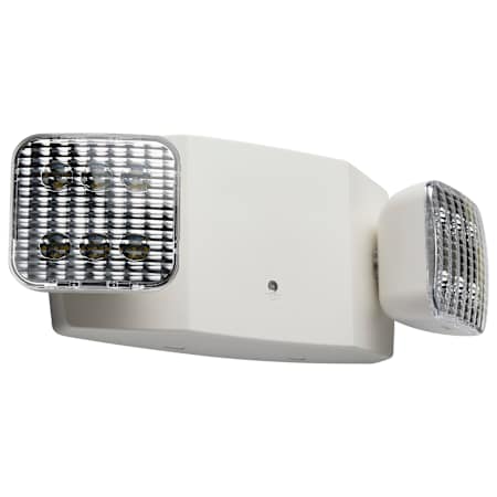 Nuvo Lighting Exit Sign 13" Wide LED Emergency Dual Head Light White