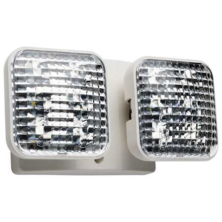 Nuvo Lighting Exit Sign 9" Wide Dual Head Light White