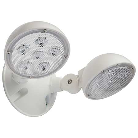 Nuvo Lighting Exit Sign Double Light 9-3/16" Wide LED Outdoor Flood Light White