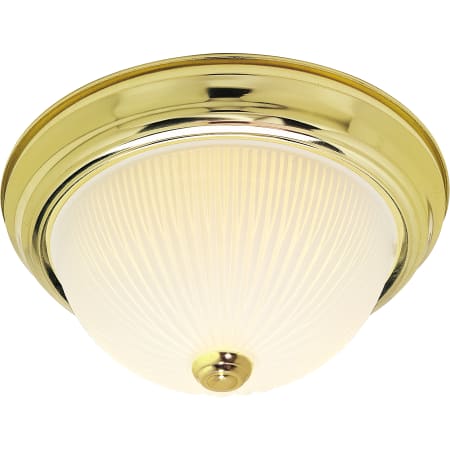 Nuvo Lighting 3 Light 15-1/4" Wide Flush Mount Bowl Ceiling Fixture Polished Brass