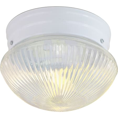 Nuvo Lighting Single Light 7-1/2" Wide Flush Mount Bowl Ceiling Fixture White