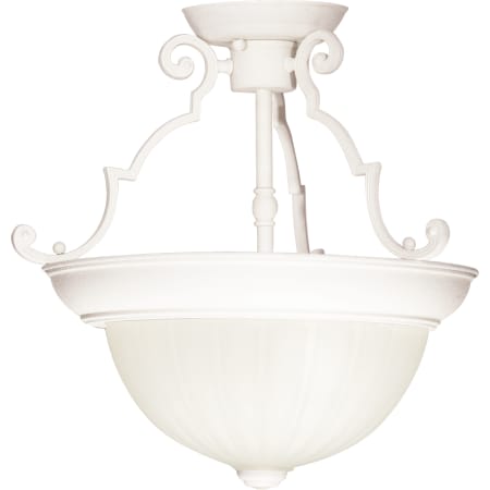 Nuvo Lighting 2 Light 13" Wide Semi-Flush Bowl Ceiling Fixture Textured White