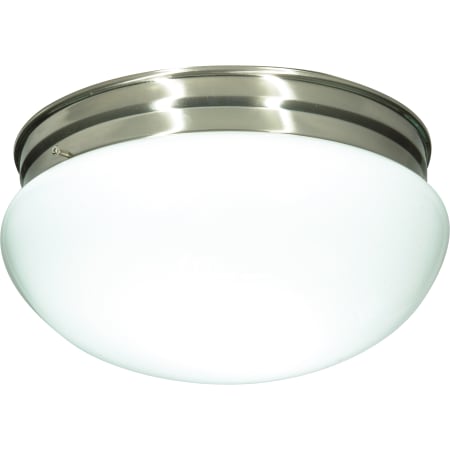 Nuvo Lighting 2 Light 12" Wide Flush Mount Bowl Ceiling Fixture Brushed Nickel
