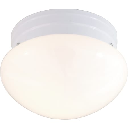 Nuvo Lighting Single Light 7-1/2" Wide Flush Mount Bowl Ceiling Fixture White