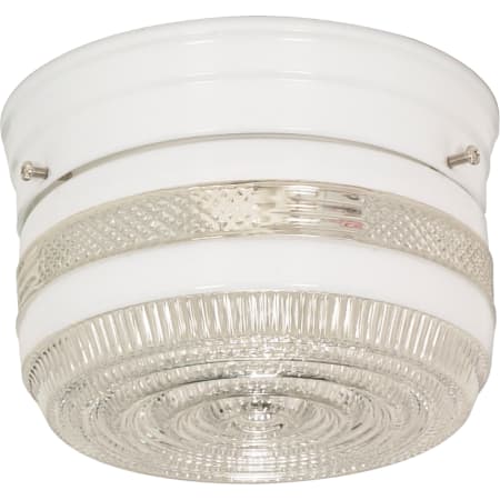 Nuvo Lighting Single Light 6" Wide Flush Mount Ceiling Fixture White