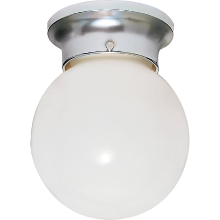 Nuvo Lighting Single Light 8" Wide Flush Mount Ceiling Fixture Polished Chrome