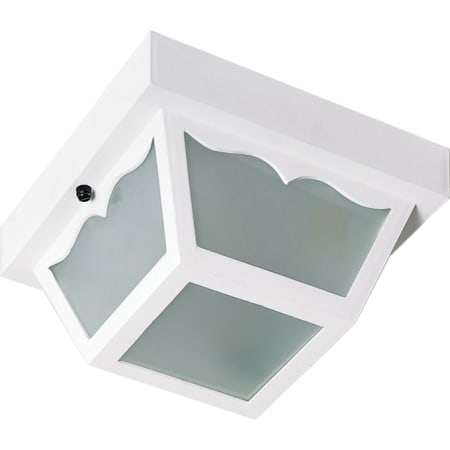 Nuvo Lighting Single Light 8-1/4" Wide Flush Mount Ceiling Fixture White
