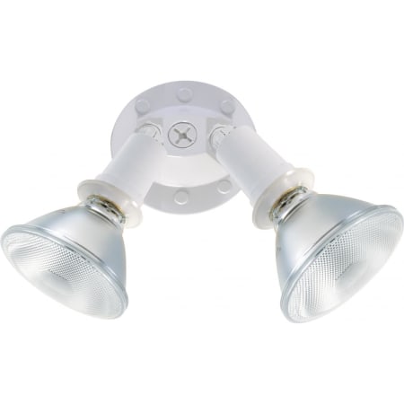 Nuvo Lighting 4-3/4" Tall 2 Light Outdoor Flood Light White