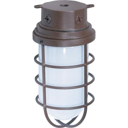 Nuvo Lighting Single Light 5-1/2" Wide Outdoor Flush Mount Ceiling Fixture Old Bronze
