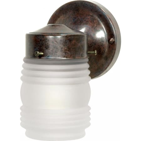 Nuvo Lighting Single Light 8-1/2" Tall Outdoor Wall Sconce with Frosted Glass Shade Old Bronze