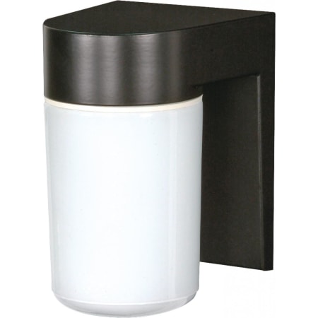 Nuvo Lighting Single Light 6-13/16" Tall Outdoor Wall Sconce with Frosted Glass Shade Black