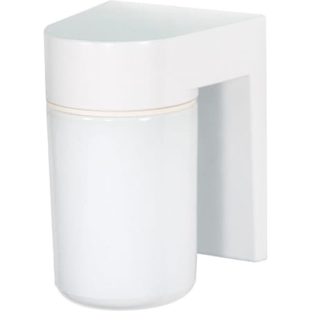 Nuvo Lighting Single Light 6" Tall Outdoor Wall Sconce with Frosted Glass Shade White