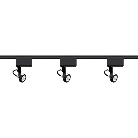Nuvo Lighting 3 Light 1-1/2" Wide H-Track Track Kit Black
