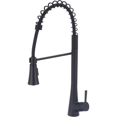 Olympia Faucets i2 1.5 GPM Single Hole Pre-Rinse Kitchen Faucet Matte Black