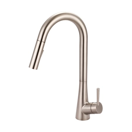 Olympia Faucets i2 1.5 GPM Single Hole Kitchen Faucet Brushed Nickel