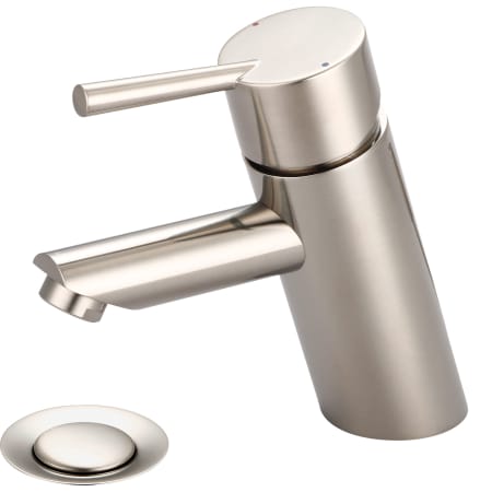 Olympia Faucets i2 1.2 GPM Single Hole Bathroom Faucet PVD Brushed Nickel