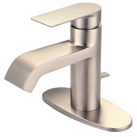 Olympia Faucets i4 1.2 GPM Centerset Bathroom Faucet PVD Brushed Nickel