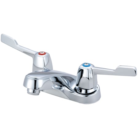 Olympia Faucets Elite 1.2 GPM Centerset Bathroom Faucet with ADA Wrist Blade Handles Polished Chrome