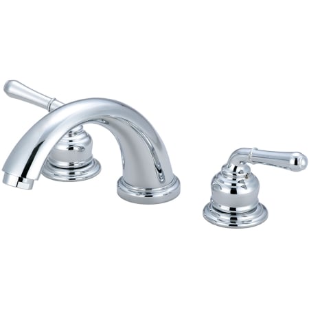 Olympia Faucets Accent Deck Mounted 7-1/2" Reach Roman Tub Filler Polished Chrome