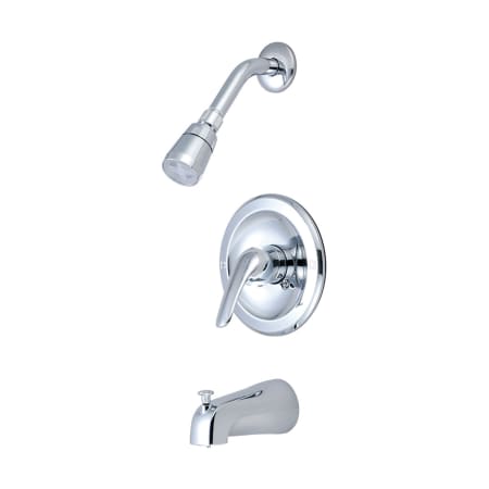 Olympia Faucets Elite 1.75 GPM Tub and Shower Trim Package - Includes Single Function Shower Head, Valve Trim, and Tub Spout Polished Chrome