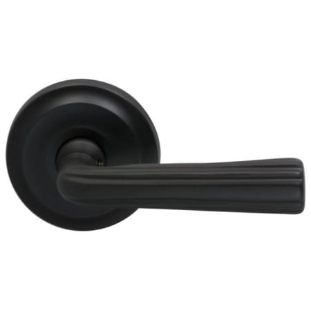 Omnia Privacy Door Lever Set with 706 Style Handle and Round Rose Oil Rubbed Black