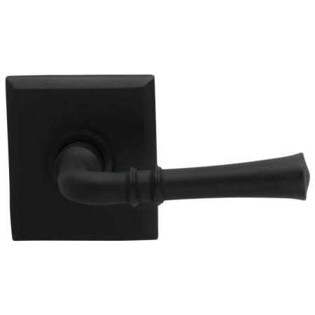 Omnia Passage Door Lever Set with Traditional Lever and Rectangular Rose from the Prodigy Collection Oil Rubbed Black
