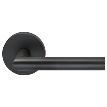 Omnia Passage Door Lever Set with Modern Lever and Modern Rose from the Prodigy Collection Tuscan Bronze