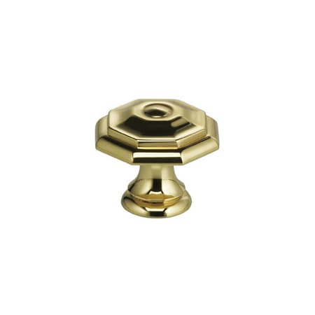 Omnia Classic & Modern 1-9/16 Inch Mushroom Cabinet Knob Polished Brass