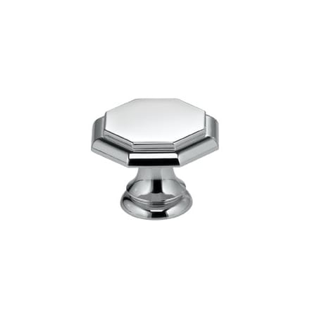 Omnia Classic & Modern 1-3/16 Inch Mushroom Cabinet Knob Polished Chrome