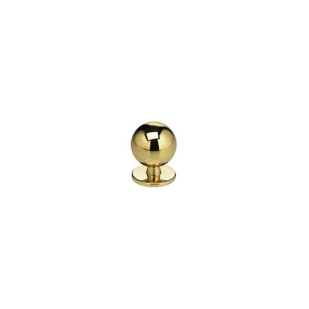 Omnia Classic & Modern 1" Round Ball Solid Brass Cabinet / Drawer Knob Polished Brass