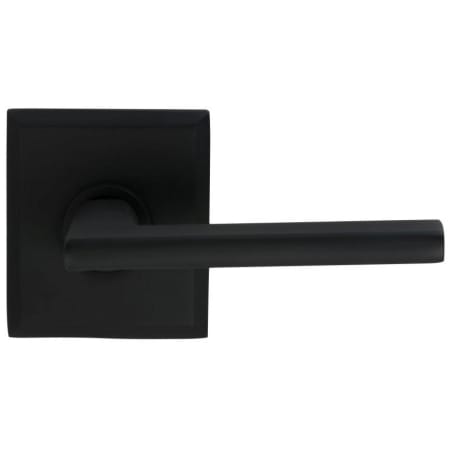 Omnia Wedge Passage Door Lever Set with Rectangular Style Rose Oil Rubbed Black