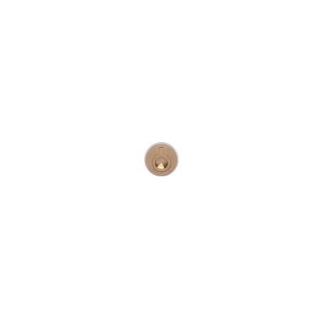 Omnia Architectural 2" Wide Solid Brass Flush Cup Drop Ring Sliding Door Pull Satin Brass