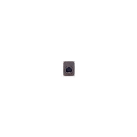 Omnia Contemporary 1-7/8"W Solid Brass Recessed Flush Cup Drop Ring Sliding Door / Pocket Door Pull Shaded Bronze