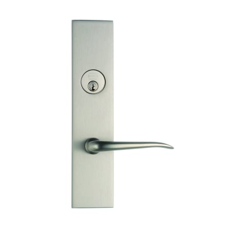 Omnia Double Cylinder Deadbolt Entry Set from the Stainless Steel Collection - 5.5 Inch Center to Center Satin Chrome