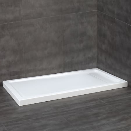 Ove Decors Erika 60" x 32" Shower Base with Reversible Drain White