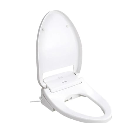Ove Decors Calero Elongated Closed-Front Bidet Seat with Soft Close and Night Light White