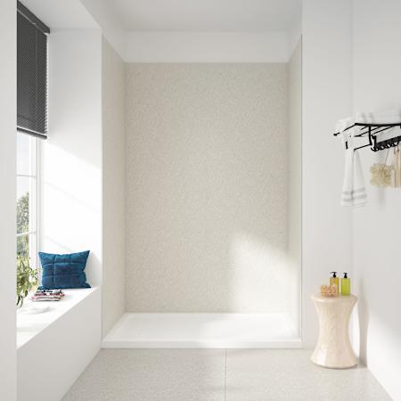 Ove Decors Arroyo 60" x 36" x 80" Four Panel Alcove Shower Walls Greige