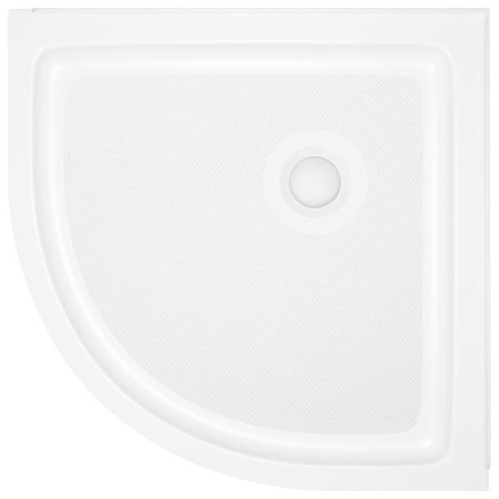 Ove Decors 36" x 36" Round Shower Base with Single Threshold and Rear Drain White