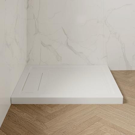 Ove Decors Adena 40" x 36" Rectangular Shower Base with Single Threshold and Reversible Drain White
