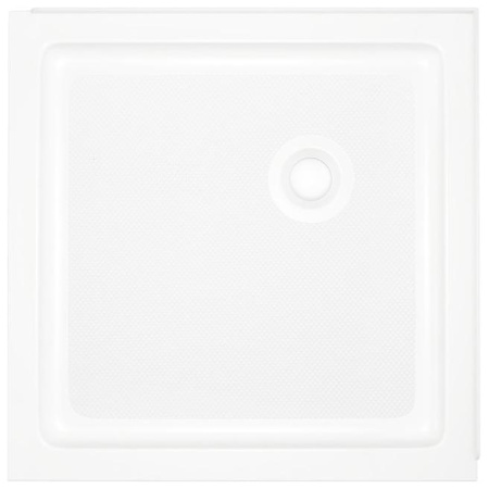 Ove Decors 36" x 36" Square Shower Base with Double Threshold and Rear Drain White