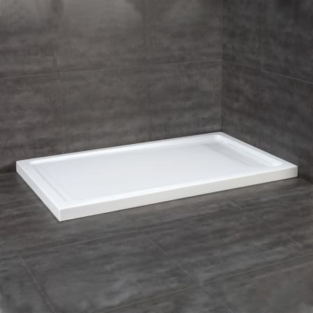 Ove Decors Adena 36" x 60" Rectangular Shower Base with Single Threshold and Reversible Drain White