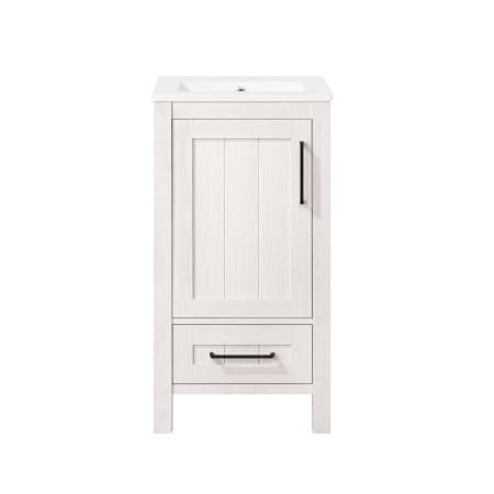 Ove Decors Kansas 18" Free Standing Single Basin Vanity Set with Cabinet and Ceramic Vanity Top Antique White